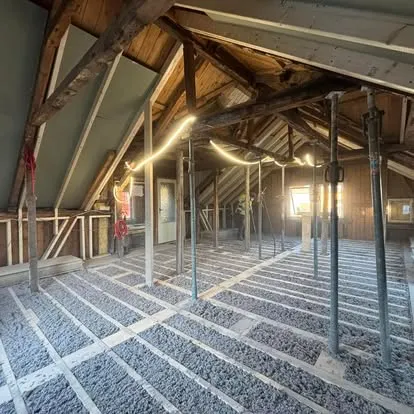 Blåseisolert bolig vegg