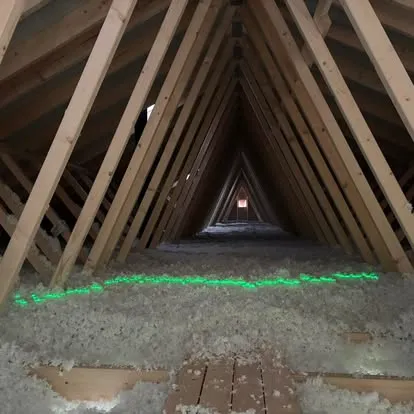 Ferdig etterisolert loft